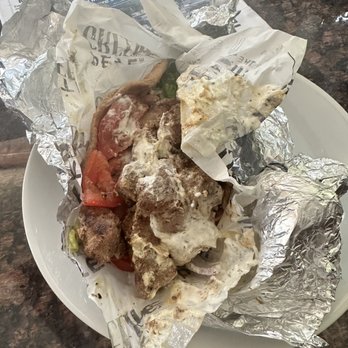 Pete The Greek - Pork souvlaki pita - Greek Near Me - Hauppauge, New York Pete The Greek - Pork souvlaki pita - Greek Near Me - Hauppauge, New York