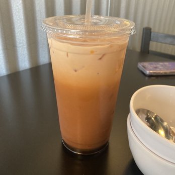 Surin Thai - Thai tea, unfortunately they were out of boba. So I'll get it next time! - Thai Near Me - Banning, California Surin Thai - Thai tea, unfortunately they were out of boba. So I'll get it next time! - Thai Near Me - Banning, California