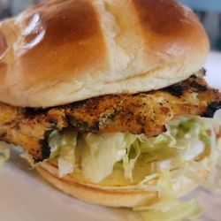 Pelican Harry's Bar & Grill - This is a delicious sandwich: the blackened grilled chicken sandwich