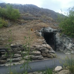 The entrance to the crater