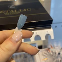INails - The sample i chose. Clearly like a slate blueish/gray.