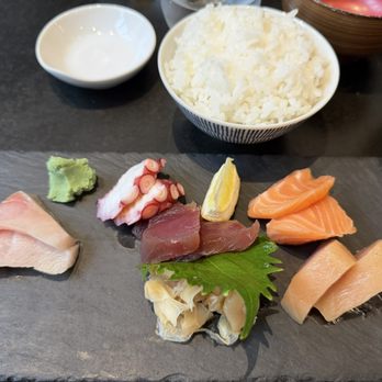 UMIGAWA - Sashimi Lunch, comes with miso soup and salad - Japanese Near Me - Kirkland, Washington UMIGAWA - Sashimi Lunch, comes with miso soup and salad - Japanese Near Me - Kirkland, Washington