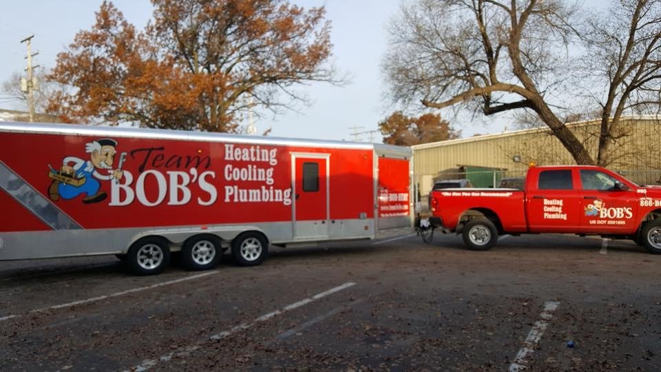 Slide of Team Bob's Heating, Cooling, Plumbing