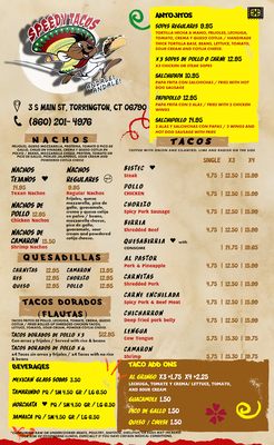 Menu photo 8 Speedy Tacos Torrington, CT Menu photo 8 Speedy Tacos Torrington, CT