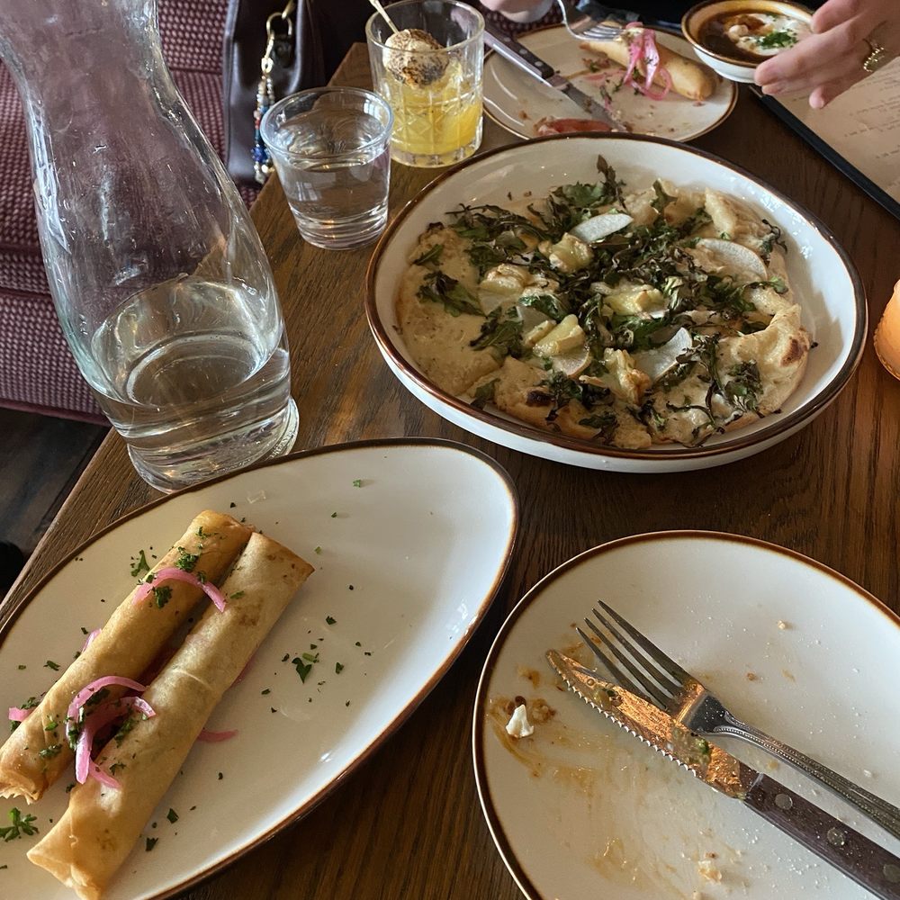 Bacari - moroccan cigars and Asian pear & Brie pizza - Mediterranean Near Me - Long Beach, California