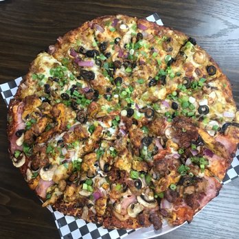 Cali Pizza - My pizza is here. Wow. Super size, hot, delicious - Salad Near Me - San Jose, California