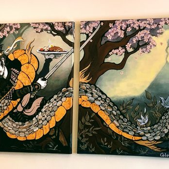 Volcano - Decor on wall - Japanese Curry Near Me - San Francisco, California