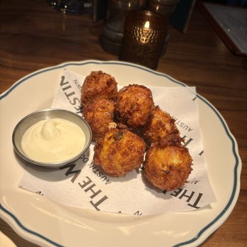 Skipjack Oyster - hush puppies - Seafood Near Me - Austin, Texas Skipjack Oyster - hush puppies - Seafood Near Me - Austin, Texas