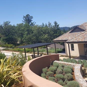 Vineyard 7 & 8 - a view of the winery from the patio - Wineries Near Me - St. Helena, California Vineyard 7 & 8 - a view of the winery from the patio - Wineries Near Me - St. Helena, California