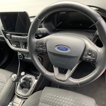 Enterprise Rent-A-Car - Area around the driver's seat in the Ford Fiesta I rented in July 2019. - Car Rental Near Me - Edinburgh, EDH