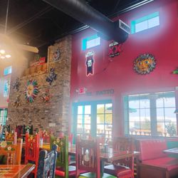 Rosa's Café & Tortilla Factory - Check out the Messi Decor.