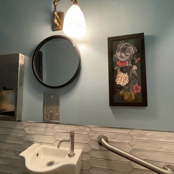 SnowDome Coffee Bar - a sink and mirror - Coffee & Tea Near Me - Jasper, Alberta SnowDome Coffee Bar - a sink and mirror - Coffee & Tea Near Me - Jasper, Alberta