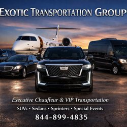 Exotic Transportation Group - Executive Chauffeur Services Luxury Private Transportation in South Florida Miami, Fort Lauderdale, Boca Raton, and Palm Beach
