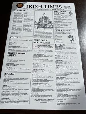 Menu photo 5 Irish Times Pub Victoria, BC Menu photo 5 Irish Times Pub Victoria, BC