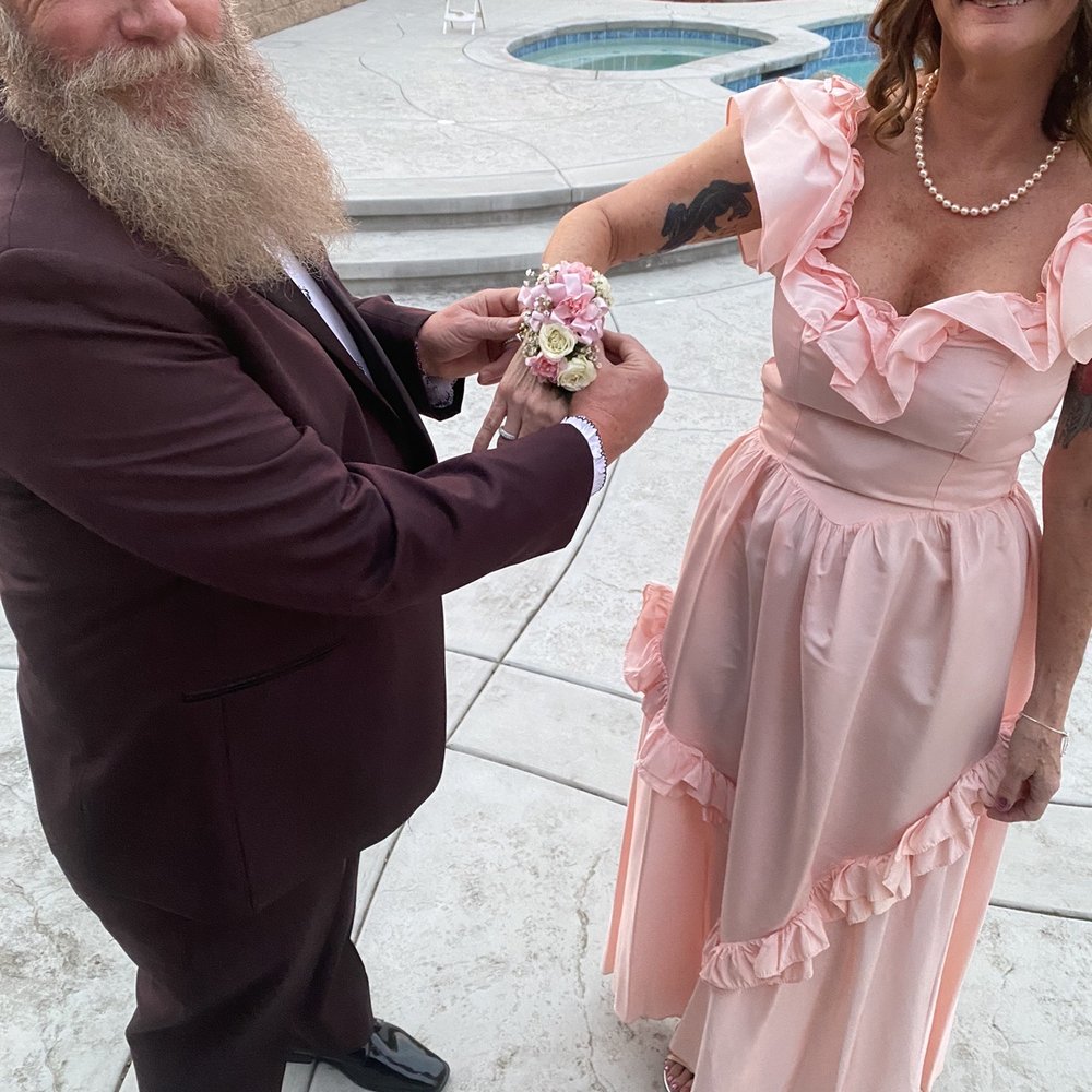 Perky Petals Florist - Putting on my corsage - Florists Near Me - Murrieta, California Perky Petals Florist - Putting on my corsage - Florists Near Me - Murrieta, California