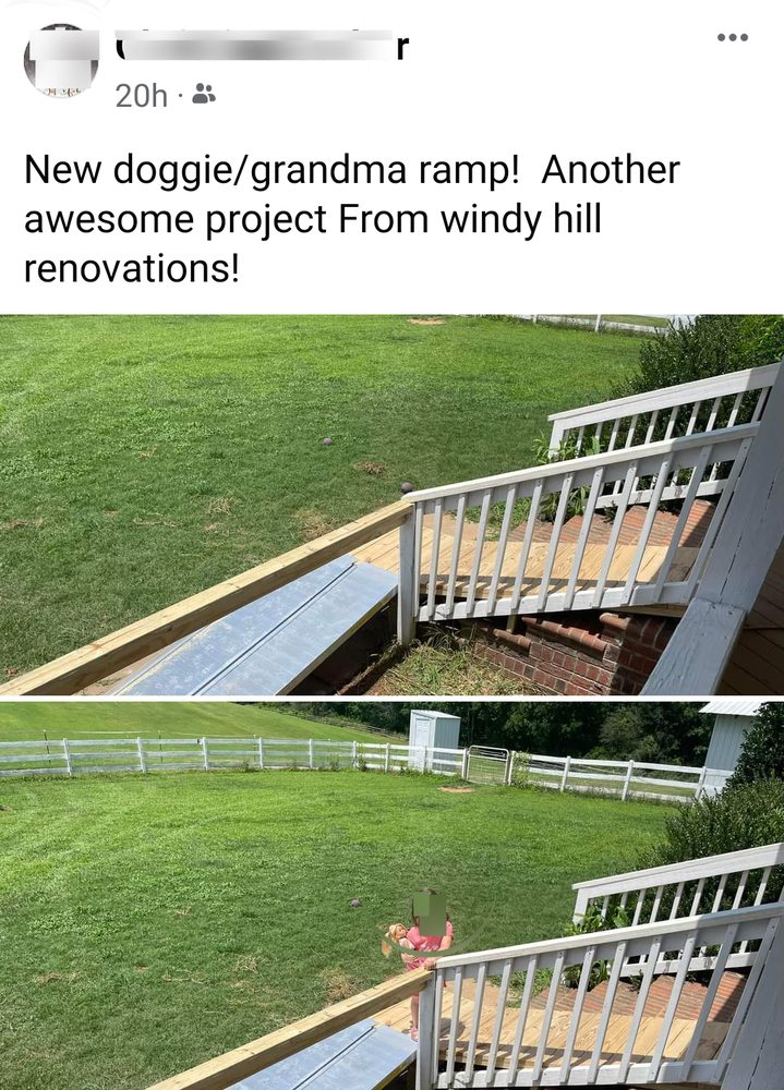 Slide of Windy Hill Renovations