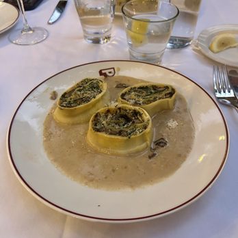 Piatti - Wild Mushroom Rotolo, Ricotta, Spinach, Porcini Mushroom Cream - Italian Near Me - La Jolla, California Piatti - Wild Mushroom Rotolo, Ricotta, Spinach, Porcini Mushroom Cream - Italian Near Me - La Jolla, California