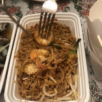 Thai Dishes - Pad Thai.  Also great portions. - Thai Near Me - Marlton, New Jersey