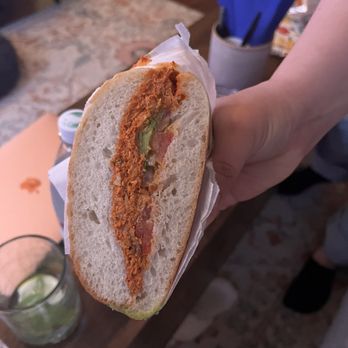 Ikraveit Foods - Chicken salad sandwich with Chipotle Mayo Sauce, avocado and tomato - Burgers Near Me - Astoria, New York Ikraveit Foods - Chicken salad sandwich with Chipotle Mayo Sauce, avocado and tomato - Burgers Near Me - Astoria, New York