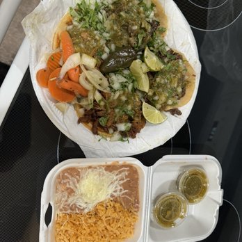 El Grullense - Tacos with rice and beans - Mexican Near Me - Pacheco, California