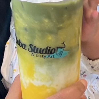 Boba Studio - Mango Matcha Latte - Coffee & Tea Near Me - Walnut Creek, California
