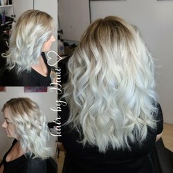 Hair by Dani - Rooted blonde.