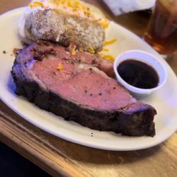 Prime Rib and Loaded Baked Potato
