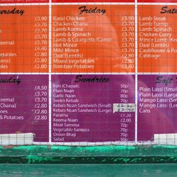 This & That - Menu (bottom) - Thursday to Sunday, Sundries, Soft Drinks. - Indian Near Me - Manchester, XGM