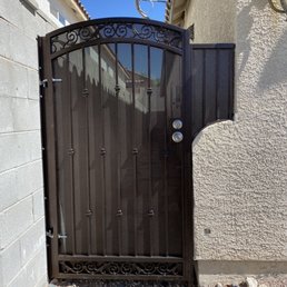 Beautiful Gate installed, pavers coming tomorrow Beautiful Gate installed, pavers coming tomorrow