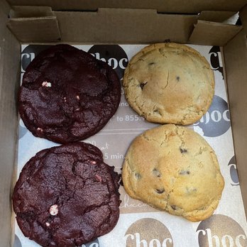 Choc Cookies - Red velvet and chocolate chip - Bakeries Near Me - Santa Clara, California Choc Cookies - Red velvet and chocolate chip - Bakeries Near Me - Santa Clara, California
