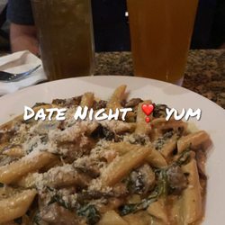 Levon's Bar and Grill - PENNE WITH FILET STEAK AND GORGONZOLA SAUCE. Long Island and I guess that was a blue moon.