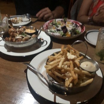 Brava Garden Eatery - Appetizers: spicy fries, Crispy Cauliflower, and a delicious beet salad. - Wine Bars Near Me - Pleasanton, California