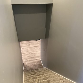 Brian's Carpet Creations - Basement stairs - finished - Carpet Installation Near Me