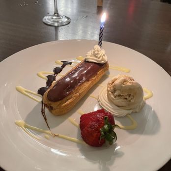 Bentley's Restaurant - Complimentary eclair - French Near Me - Charlotte, North Carolina Bentley's Restaurant - Complimentary eclair - French Near Me - Charlotte, North Carolina