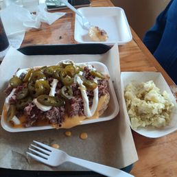 Best potato salad in the valley! And delicious brisket nachos!