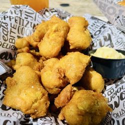 Mode Brewing - Fried artichoke with lemon garlic aioli