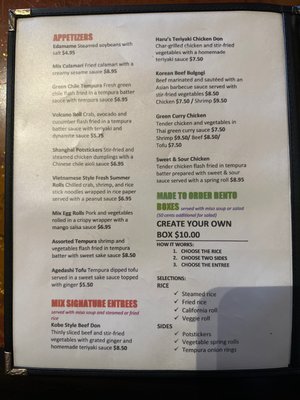 Menu photo 8 Mix Pacific Rim Las Cruces, NM