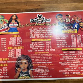 Wings on Deck - Menu - Seafood Near Me - Washington, DC, District of Columbia