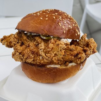 Hero Doughnuts & Buns - I like this bun to breast ratio - Donuts Near Me - Atlanta, Georgia