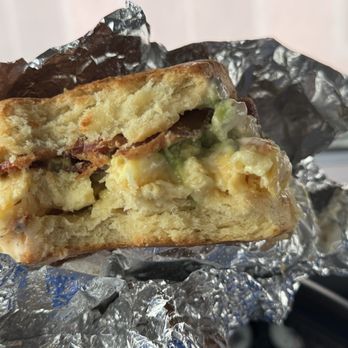 Devil's Teeth Baking Company - Special Breakfast Sandwich cross section - Bakeries Near Me - San Francisco, California