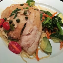 Pan seared red snapper, white wine caper lemon sauce with cherry tomatoes, sliced garlic, linguini pasta, fresh vegetables. 12/24/2015 Pan seared red snapper, white wine caper lemon sauce with cherry tomatoes, sliced garlic, linguini pasta, fresh vegetables. 12/24/2015