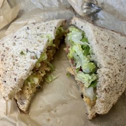 Luhv Vegan Deli - Tuna salad sandwich on rye