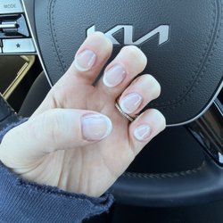 Do Nails - Short, round, gel set with extensions and milky french