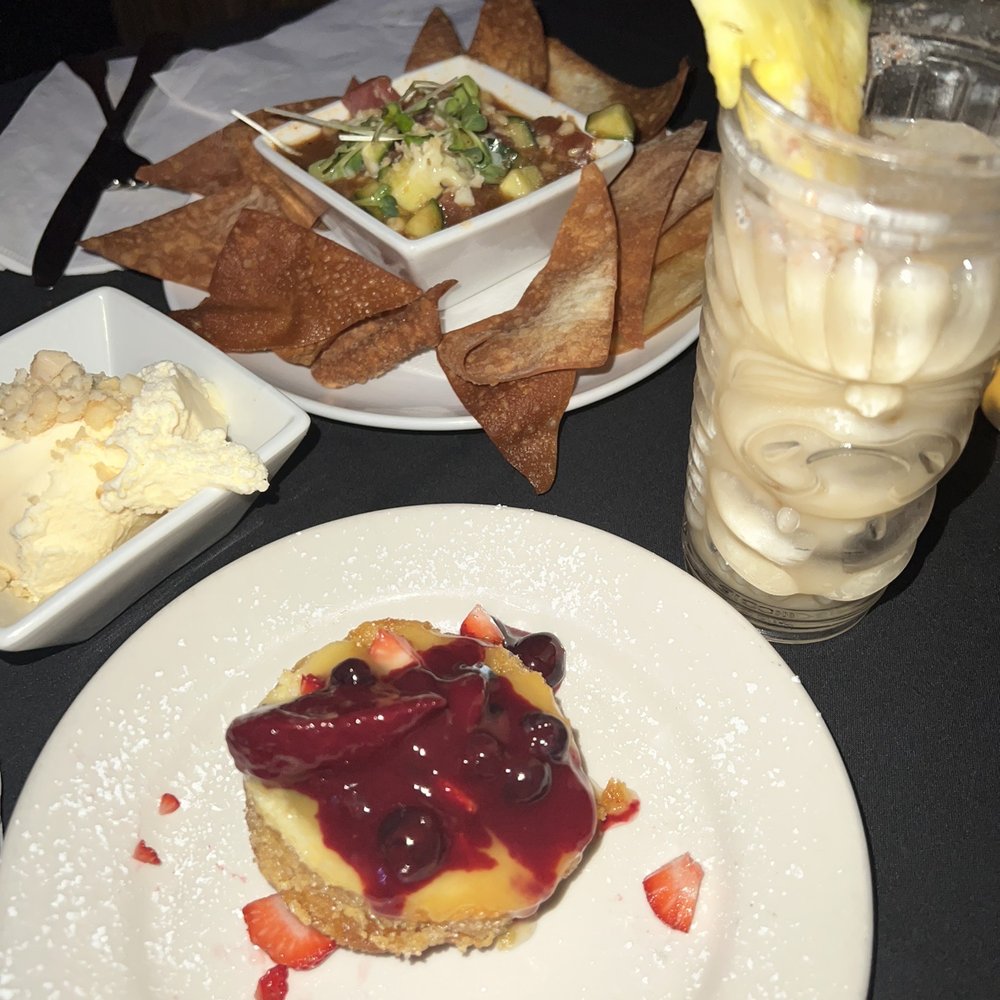Secret Island - Butter cake Coco-Colada & Macadamia Nut ice cream. Ahi Poke Bowl - Polynesian Near Me - Long Beach, California Secret Island - Butter cake Coco-Colada & Macadamia Nut ice cream. Ahi Poke Bowl - Polynesian Near Me - Long Beach, California