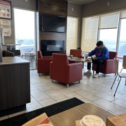 Tim Horton’s - Side area with fireplace!