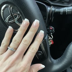 Wormans Mill Nails & Spa - Pink and white SNS dip