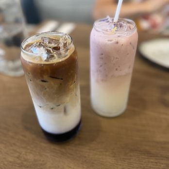Tur - Berry Shot (left) and Creamy Lemonade - Breakfast & Brunch Near Me - San Francisco, California Tur - Berry Shot (left) and Creamy Lemonade - Breakfast & Brunch Near Me - San Francisco, California