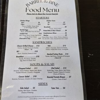 Barrel & Bine - Menu - Beer Bar Near Me - Reno, Nevada
