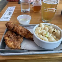 Fried Chicken Tenders and Mac & Cheese Fried Chicken Tenders and Mac & Cheese