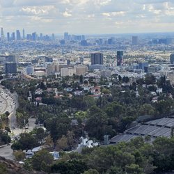 Jerome C. Daniel Overlook above the Hollywood Bowl - Beautiful day after the rain. Hollywood bowl foreground,  Hollywood,  then DT LA.
